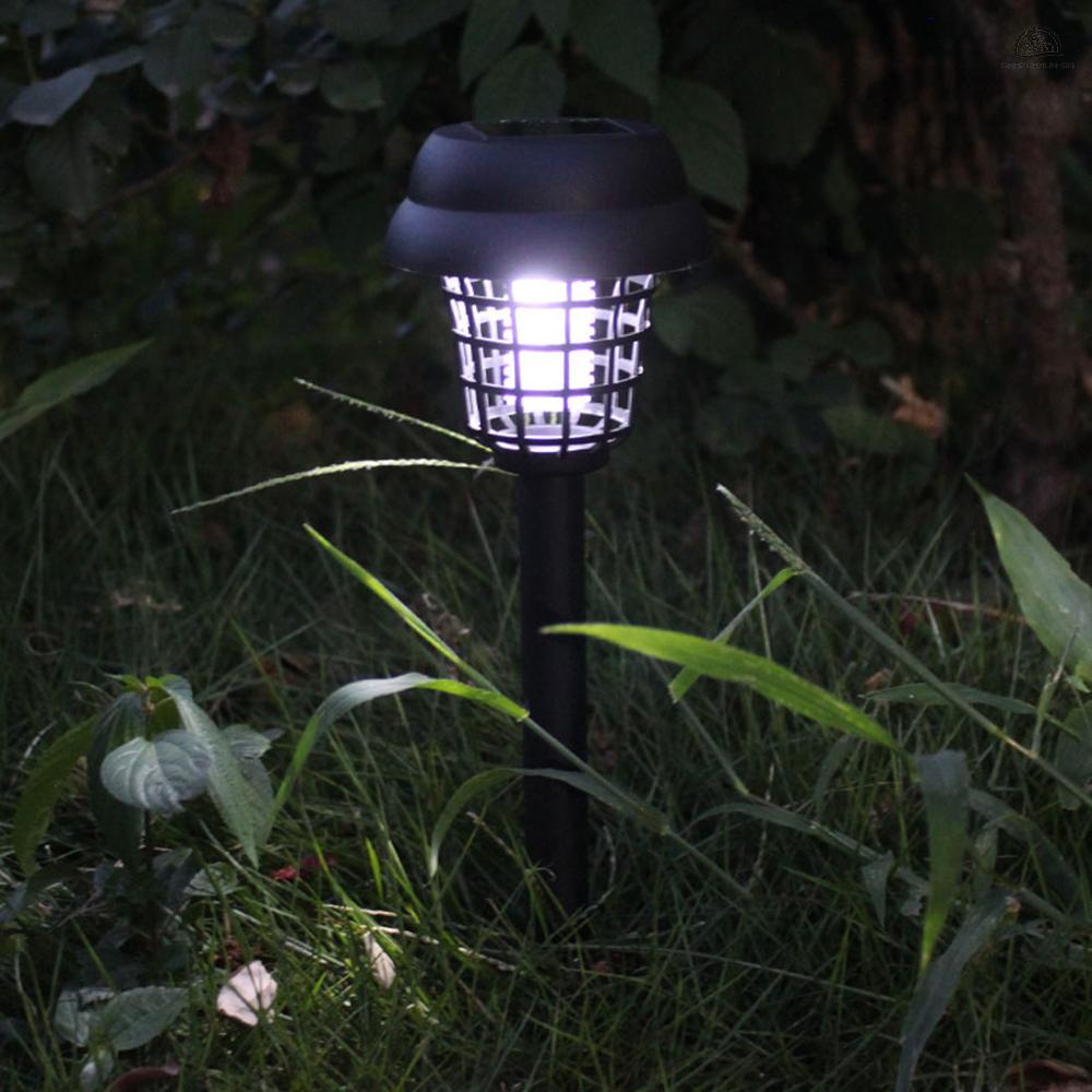SESG 2PCS Mosquito Repellent Killer Lamp Solar Powered Outdoor Garden LEDs Light