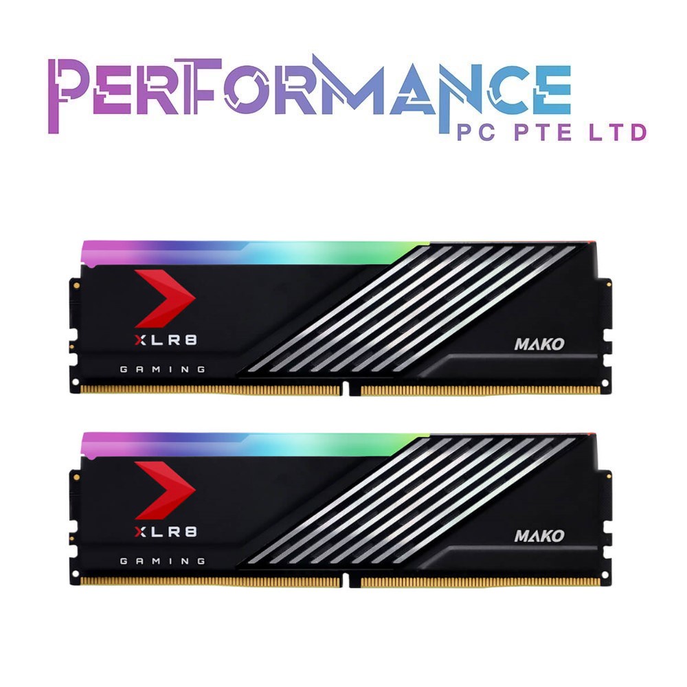 PNY XLR8 DDR5 6000MHz 16GB/32GB (1x16GB)/(2x16GB) MAKO RGB Desktop ...