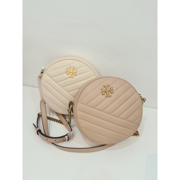 Tory Burch Round Crossbody bag ( Cream/Devon Sand ) Shopee Singapore