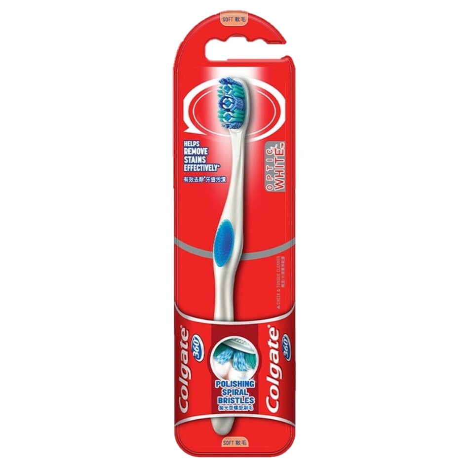 Colgate 360 Optic White Toothbrush (Soft) | Shopee Singapore