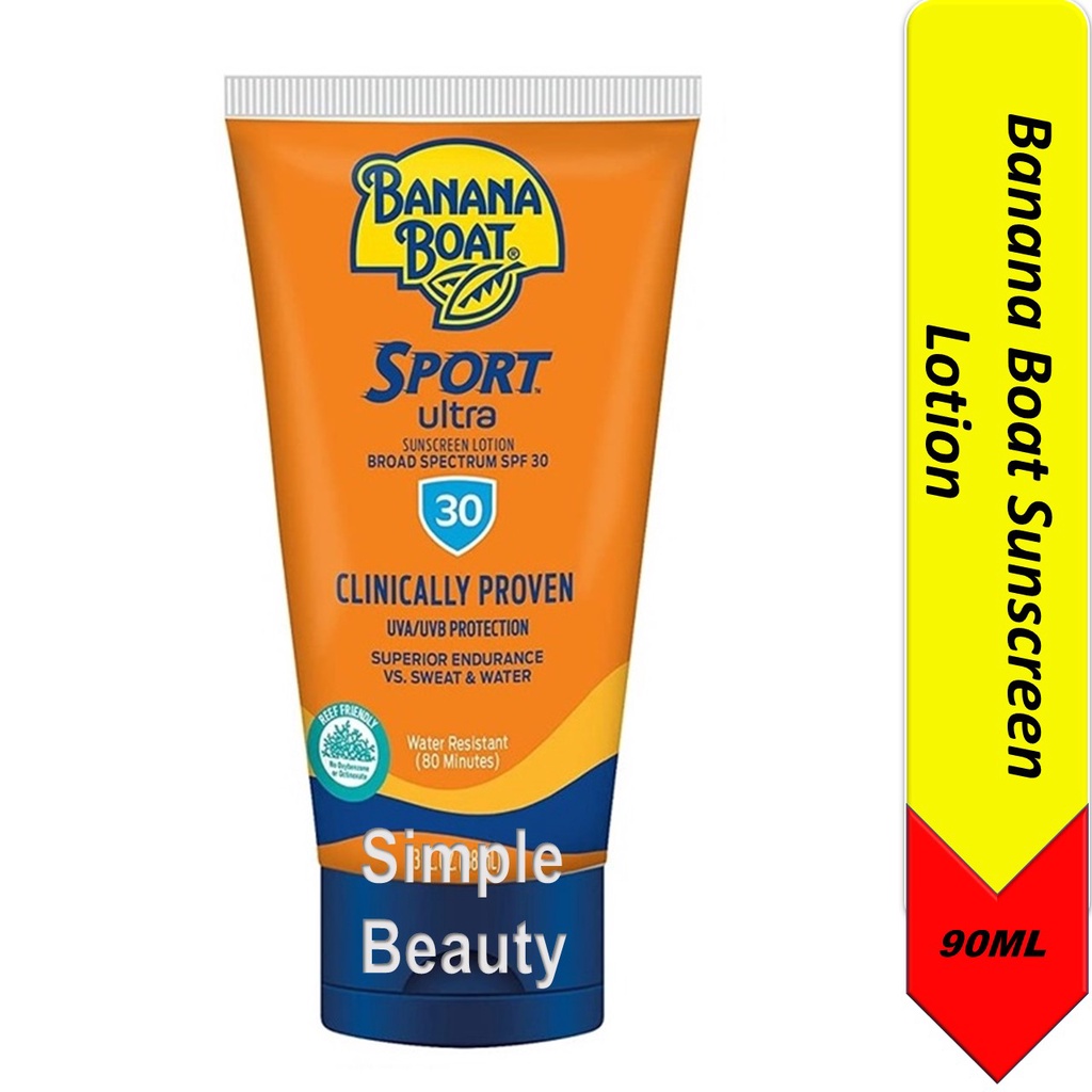 Banana Boat Sport Sunscreen Lotion, 90ml Shopee Singapore