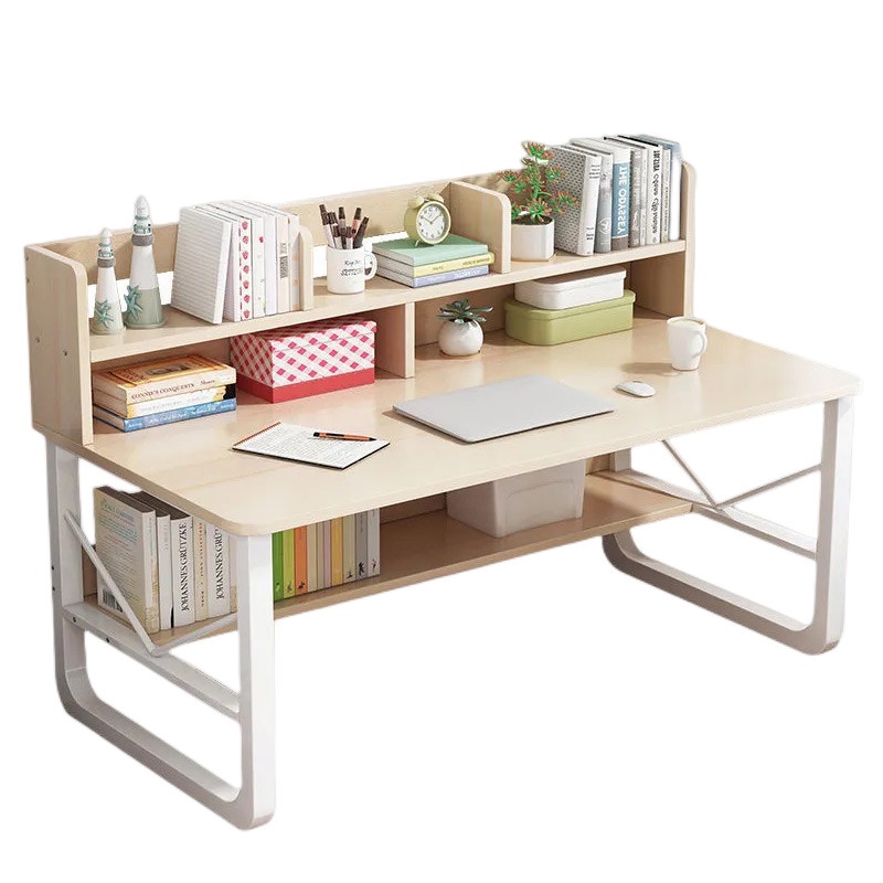 YSSH Study Table With Shelves Modern Study Desk With Shelf Computer
