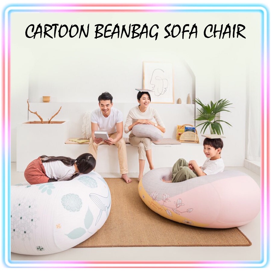 Cartoon Beanbag Sofa Chairs | Sofa Bean bag Chair Stretch elastic beanbags  soft material | Shopee Singapore