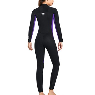 [Global] Neoprene Diving Suit Portable 3MM UPF 50  3 Layer Long Sleeve Colorful Stylish Underwater Dive Snorkelling Nylon Wetsuit #7