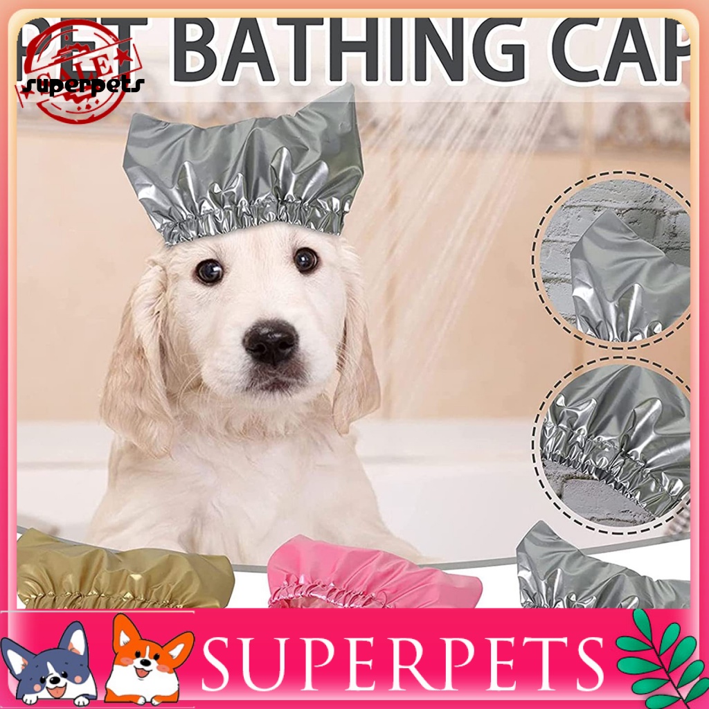 how do you cover dog ears in shower