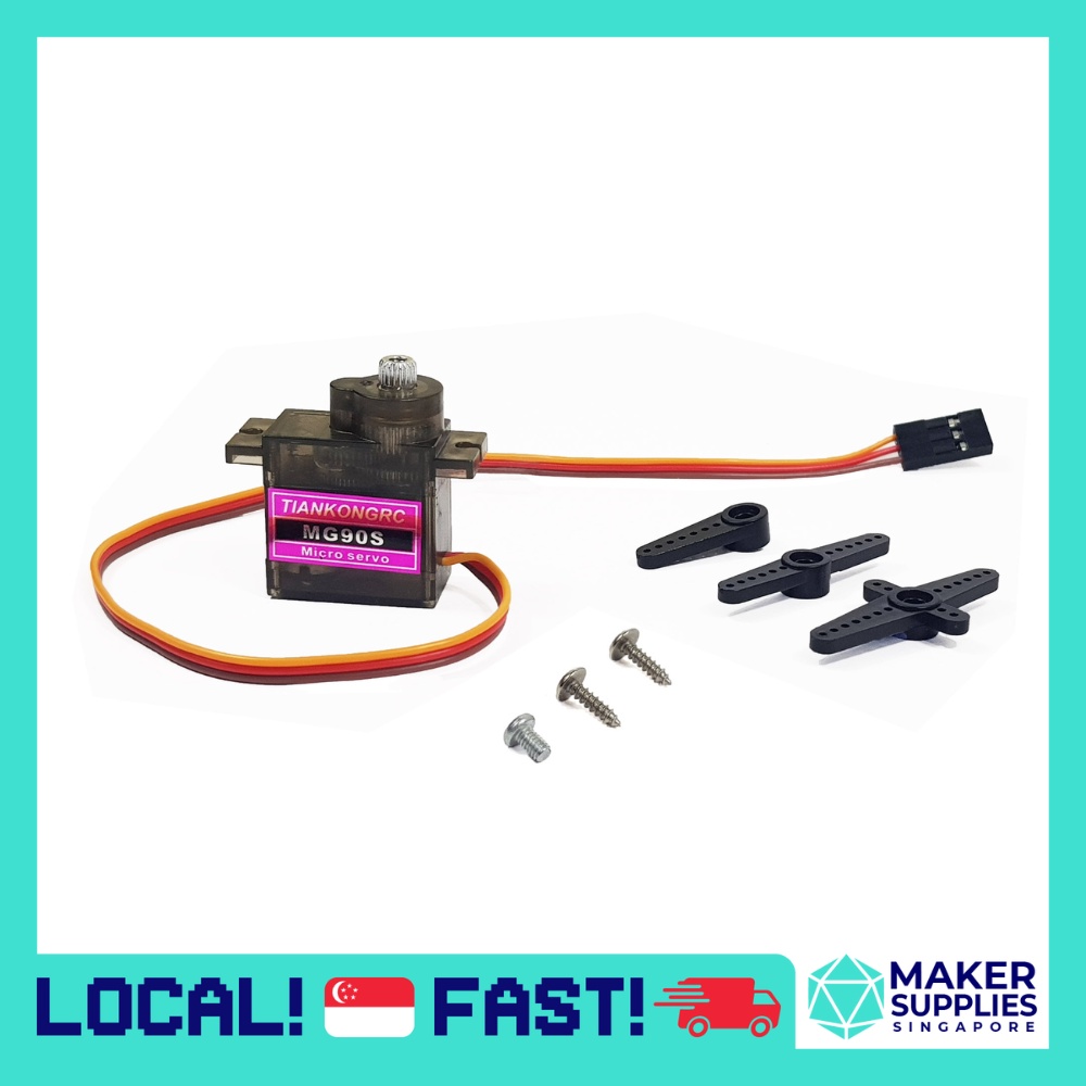 MG90S Servo Motor (With Servo Arms and Screws) 180 degrees Micro Servo