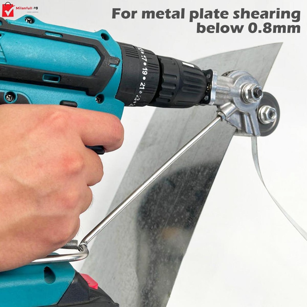 Electric Drill Plate Cutter Double Headed Metal Sheet Cutter Sharp Precise Cutting Plate Punch