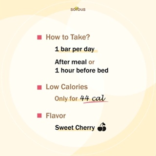 Image of thu nhỏ Sorbus Montmorency Tart Cherry 38.8 Collagen 200mg Jelly Bar (7 days) #6