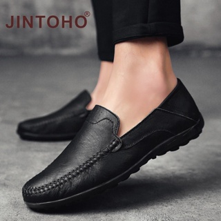 Fashion Male Leather Shoes Slip On Men Loafers Casual Men Genuine Leather Shoes