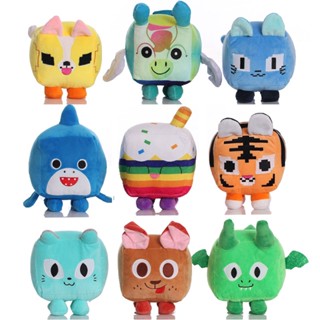 2022 New Anime Big Games Cat Plush Toys Tiger Sharks Puppy Animal Square Cartoon Stuffed Animals For Kids #0