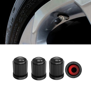 4PCS Tire Stem Valve Caps, with O Rubber Ring, Universal Stem Covers for Cars, SUVs, Bike and Bicycle, Trucks, Motorcycles