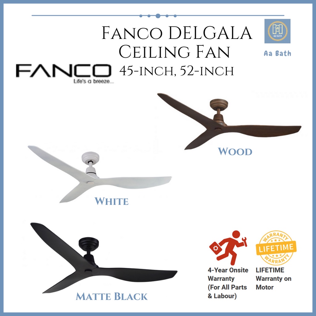 [Free Deliver] FANCO Delgala DC Ceiling Fan with Remote Control Shopee Singapore