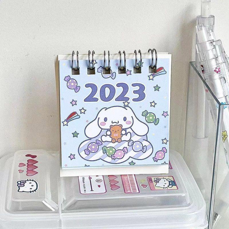 2023 Calendar Cute Kuromi Mini Creative Desktop Calendar Notepad