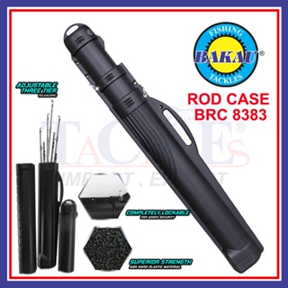 115cm-240cm Waterproof Bakau Rod Case Hard Rod Case Fishing Rod Bag 3 Tier Telescopic Large Capacity