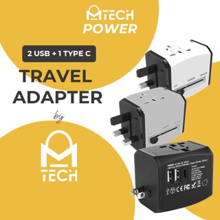 Dual USB Universal Travel Adapter 2.1A Charger Power Wall Type C Converter Adaptor Plug