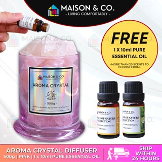 Maison & Co. | Pink Aroma Crystal Diffuser Home Fragrance Pure Essential Oil Natural Scent #0