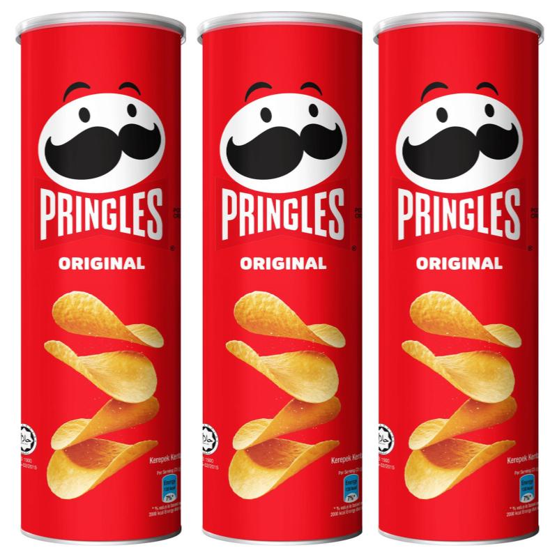 [Bundle of 3] Pringles Galaxy Potato Chips, Original, 134g (Halal ...