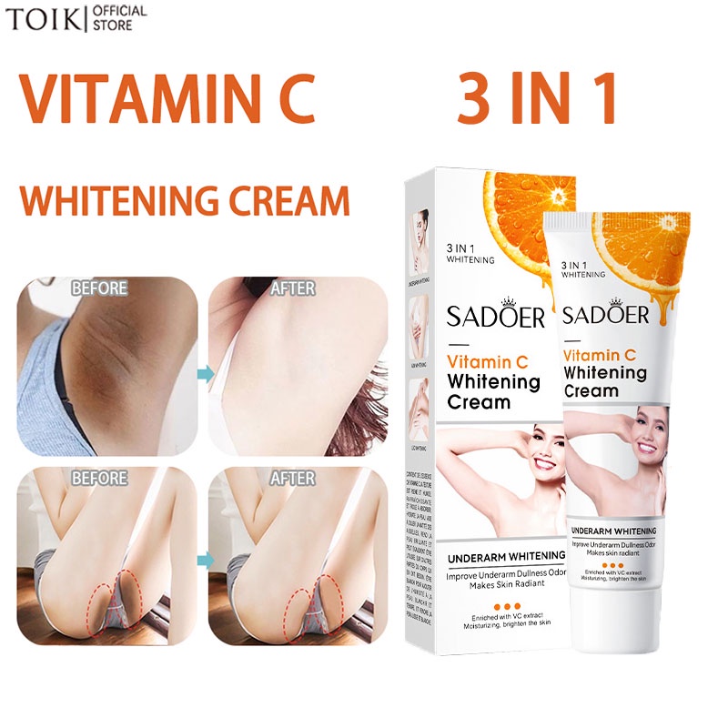 Vitamin C Underarm Whitening Cream Knee Buttocks Private Parts Moisturizing Dark Skin Whitening