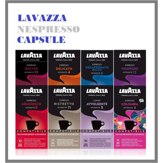 [NESPRESSO CAPSULE] italy LAVAZZA nespresso capsule coffee 10P EXP 2023