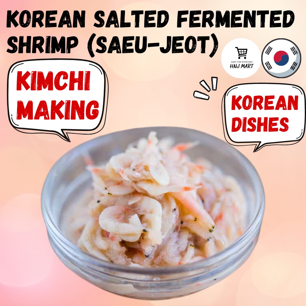 Korean Salted Fermented Shrimp Saeujeot Saewoojeot for Making Kimchi