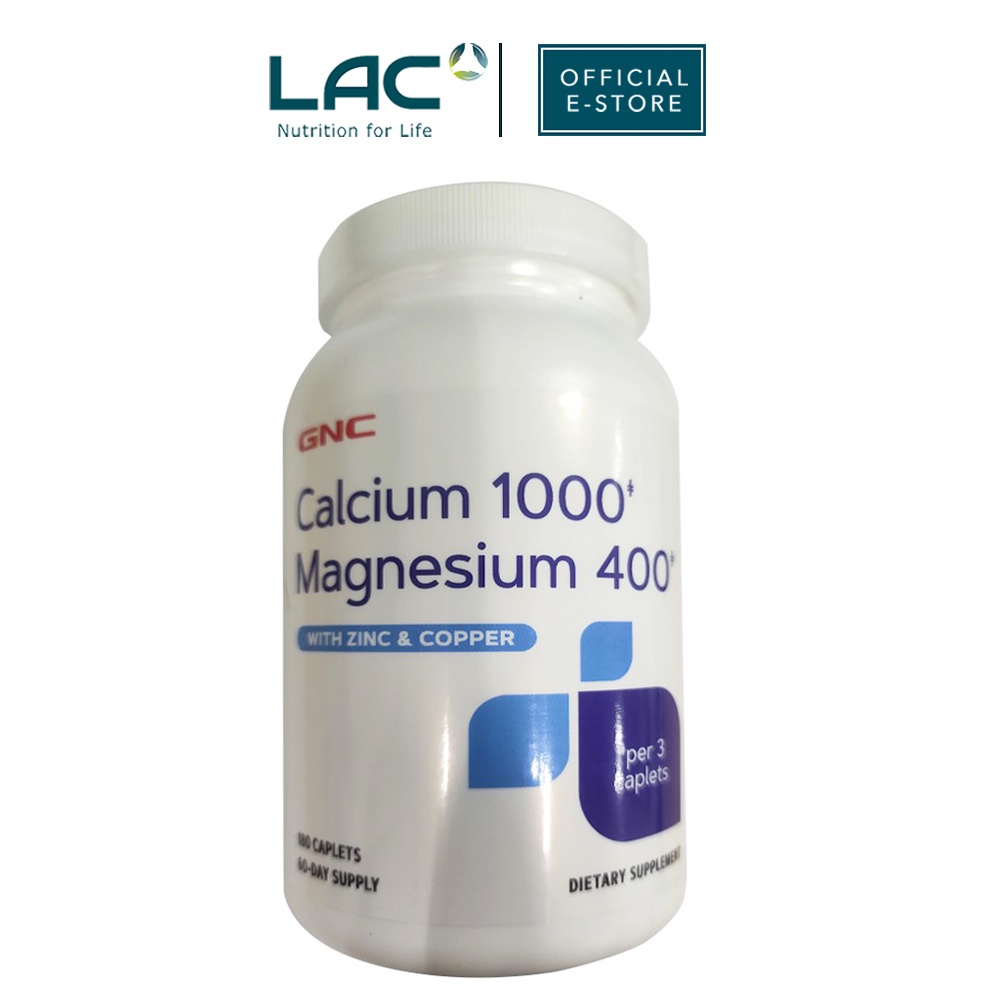 [GNC] Calcium 1000 Magnesium 400 (180 tablets) Shopee Singapore