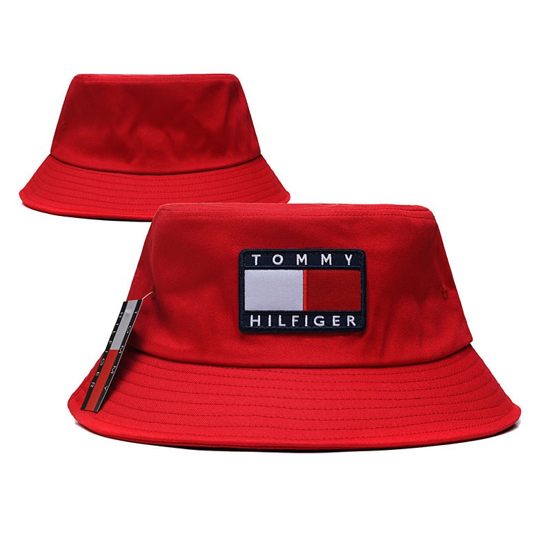 Image of Tommy/HiLfiger Fashion Fisherman's Hat Fashion Brand Bucket Hats Beach Hat Mountaineering Hat Casual Wear #2