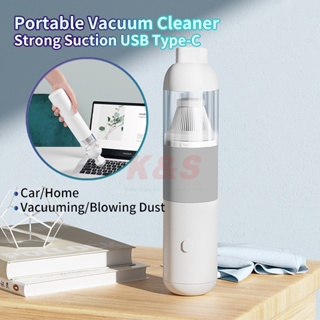 SG Stock Portable Vacuum Cleaner USB Mini Handheld Vacuum Cordless Vacuum Cleaner Car/Home 无线手持便携式吸尘器