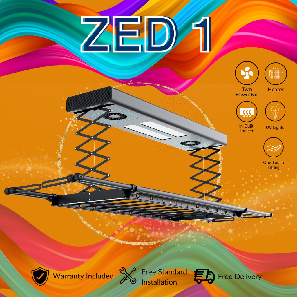 Mensch ZED 1 Automated Laundry Rack System / Clothes Hanger *Smart