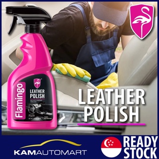 Flamingo Leather Polish 500ml Car Care (KAM AUTO MART PTE LTD)