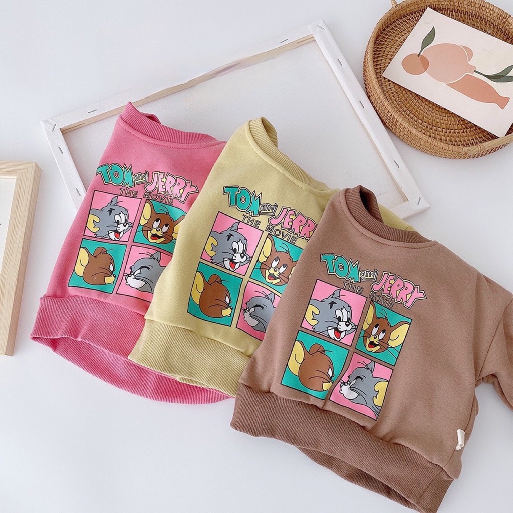 [Tom & jerry] lovely tom & jerry autumn winter long sleeve clothes set for baby