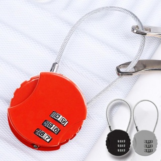 Steel wire 3 Dial Digit Password Combination Padlock Suitcase Luggage Metal Code Lock Mini Coded Keyed Anti-Theft Locks Drawer Lock Hardware