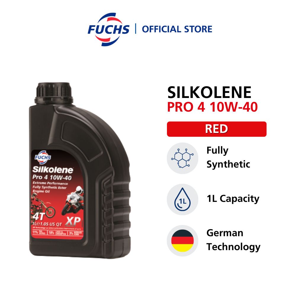 Silkolene Pro 4 XP 10W40 Fully Synthetic Engine Oil 1L 4T Synthetic ...