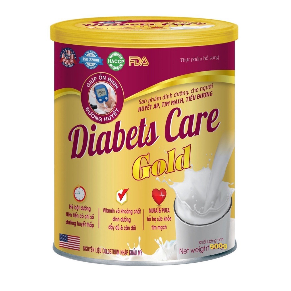 [Box Of 900g] Diabetes Care Gold Milk Supplement Vitamins And