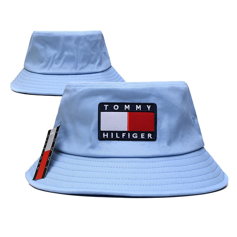 Image of Tommy/HiLfiger Fashion Fisherman's Hat Fashion Brand Bucket Hats Beach Hat Mountaineering Hat Casual Wear #6