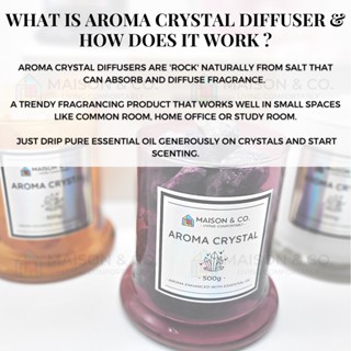 Maison & Co. | Pink Aroma Crystal Diffuser Home Fragrance Pure Essential Oil Natural Scent #1
