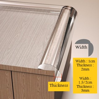 2m Transparent Bumper for Table / Cupboard / Wall / Sharp Edge Safety Guard *Prevents Children Injury #7