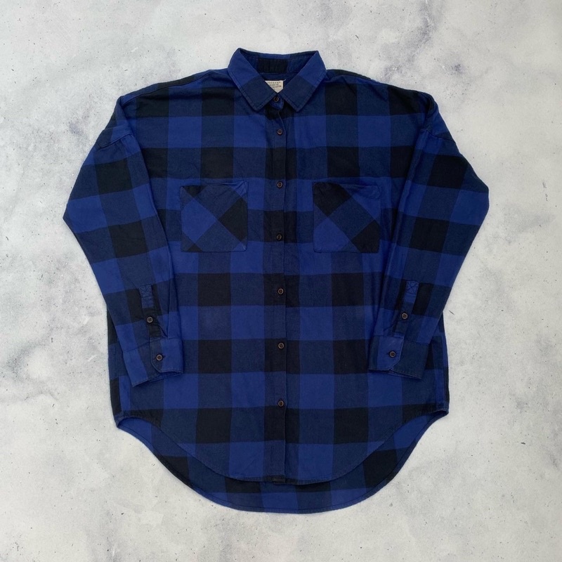 Giordano flannel shirt | Shopee Singapore