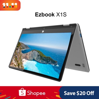 1 Year Warranty | Jumper EZbook X1S 11.6 inch Laptop Computer Touchscreen | 4GB RAM 128GB Flip Laptop |  Windows 10  Intel® Celeron N4020  |  360 Degree Rotatable Ultrabook Laptop