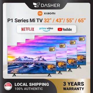 【3 YEARS OFFICIAL WARRANTY】Xiaomi Mi Smart TV P1 32 / 43 / 55 / 65 Inch 4K UHD Netflix HDR Dolby Android TV WiFi Chrome
