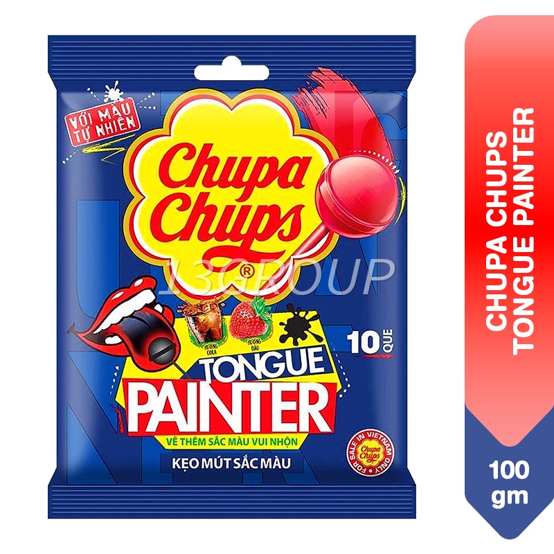 Chupa Chups Tongue Painter Lollipop, 100g | Shopee Singapore