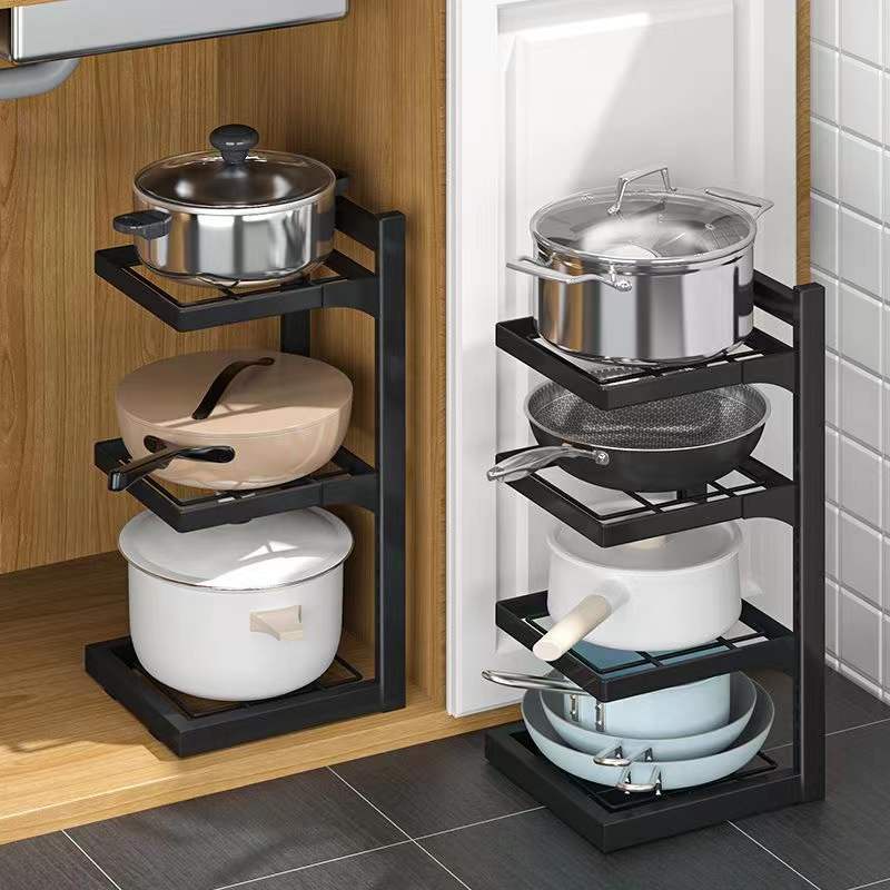 Pot rack, kitchen, household multilayer storage rack, pot rack, sink