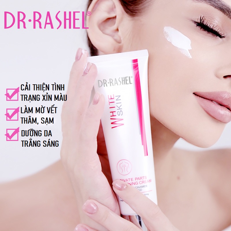 Kem Dưỡng Trắng Da DR.RASHEL WHITE SKIN, Dưỡng Trắng Da Mặt, Giảm Thâm Sạm Da Vùng Cánh Tay, Đầu Gối, Biki.ni