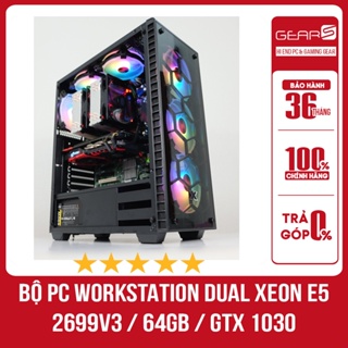Workstation DUAL XEON E5 2699v3 / 64GB / VGA GT1030 2GB Computer Set