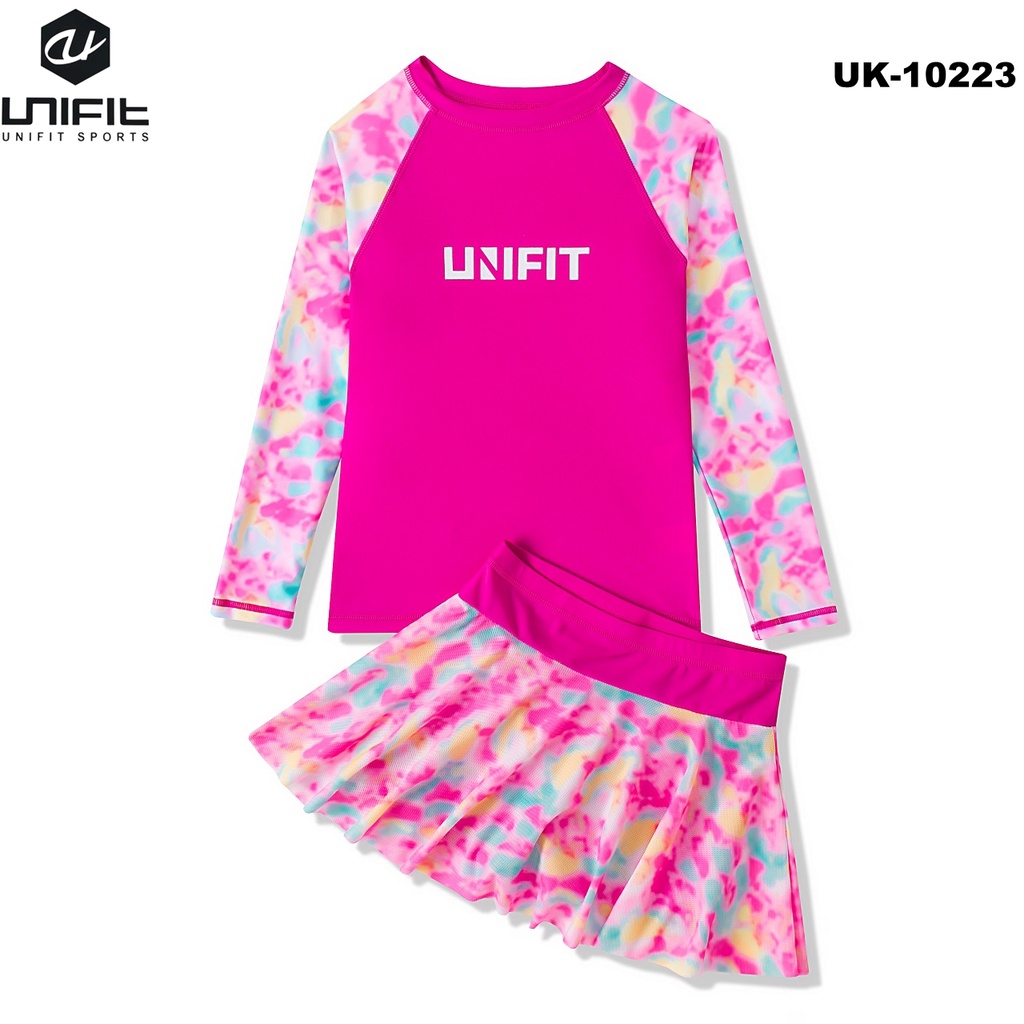 UNIFIT Kids Rush Guard Terno Swimming Attire Girls UK-10223