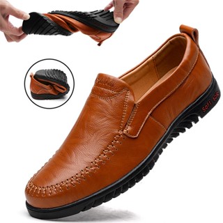 Slip On Male Leather Shoes Fashion Men Casual Leather Shoes Cheap Men Loafers