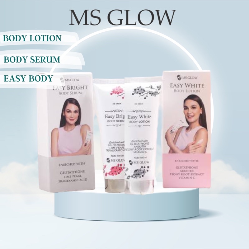 Ms GLOW EASY BODY SERIES/MSGLOW EASY BRIGHT BODY SERUM/EASY WHITE BODY