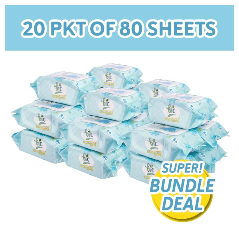[Bundle Of 2] BIC Baby Wet Wipes x10 Packs (Total 20 Packs) Shopee
