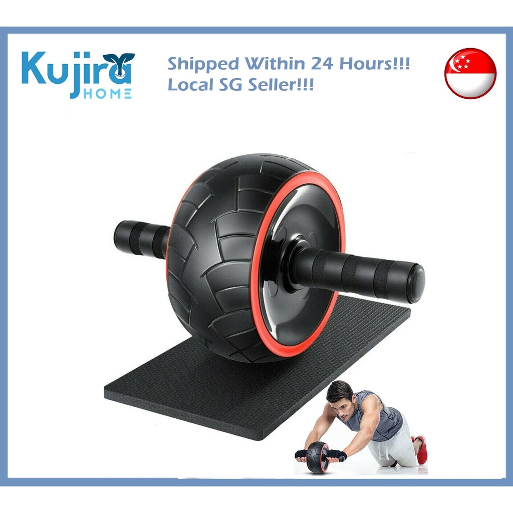Resistance Band Power Roll Ab Trainer EnterSports Abs Roller Wheel - Main Image