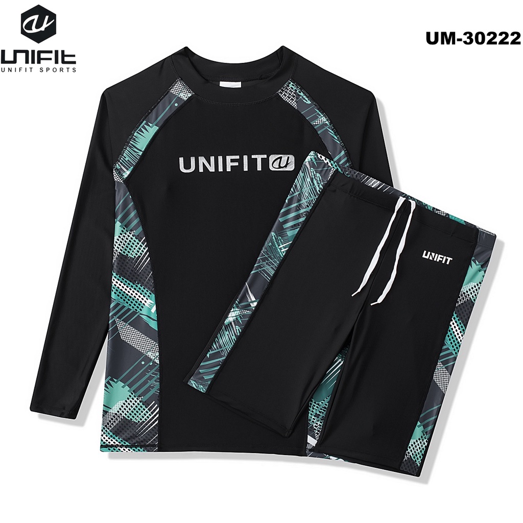 UNIFIT Men's Rash Guard Swimsuit Swimwear Dri-Fit Rush Guard Terno Tokong UM-30222