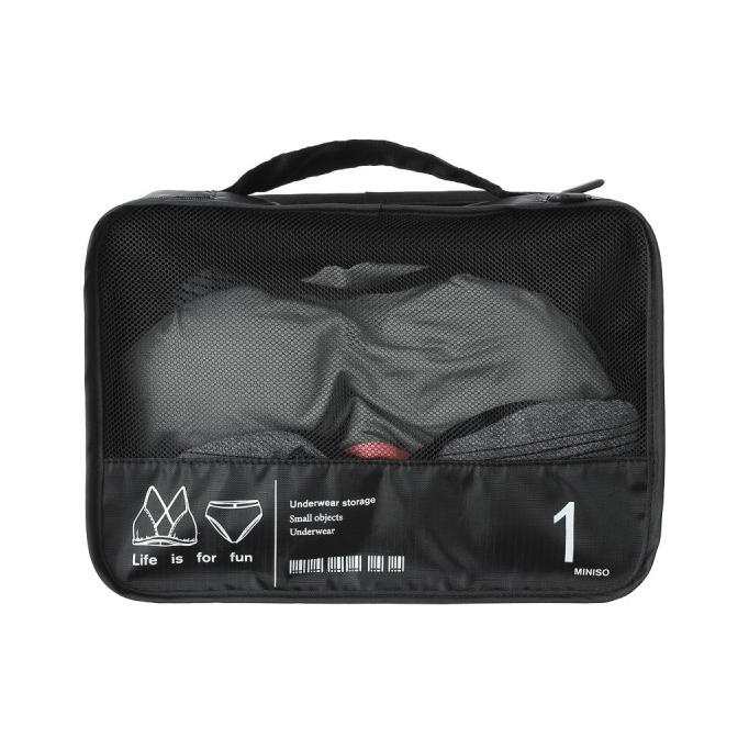 Discount MINISO Travel Organizer Storage Bag 4pcs Portable Travel Bag Selling